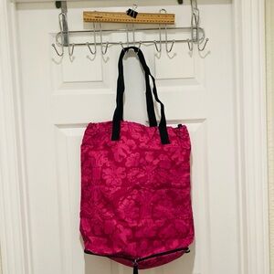 Stow Away XL Drawstring Tote Bag Handles converts to Easy Store Zipper Pouch